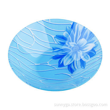Glass Bowl with Decal for Fruits/Food/Candies, Available in Various Designs and Sizes